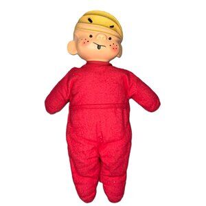 READ 1950s Dennis The Menace Vintage Doll Plastic Plush